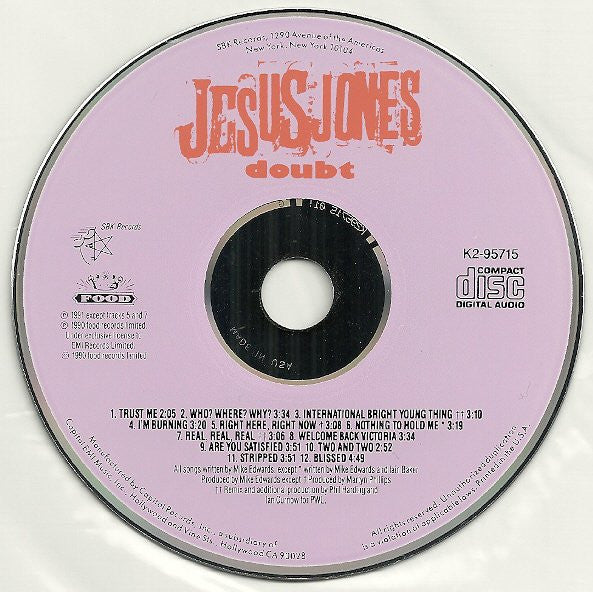 Jesus Jones : Doubt (Album)