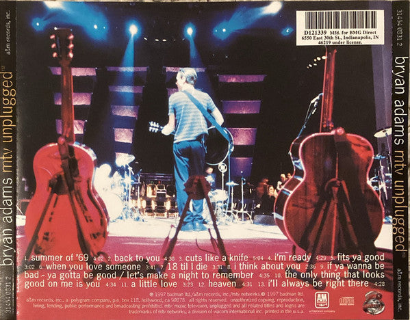 Bryan Adams : Unplugged (Album,Club Edition)
