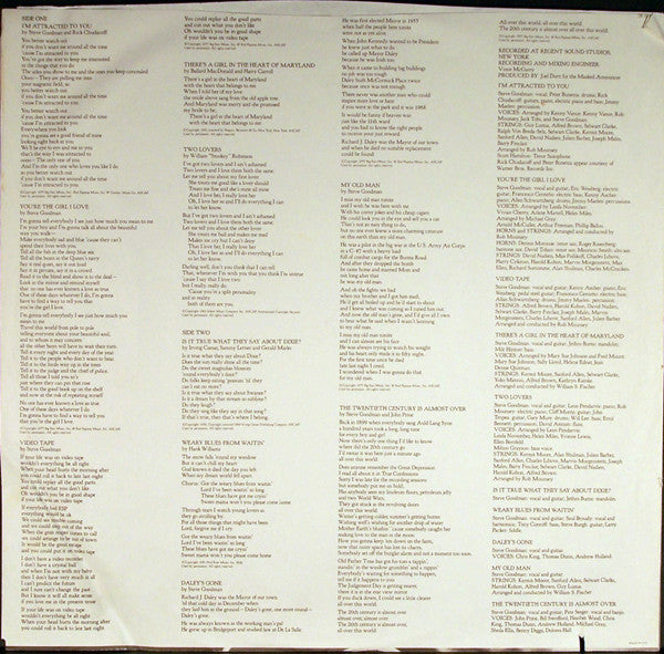 Steve Goodman : Say It In Private (LP,Album,Stereo)