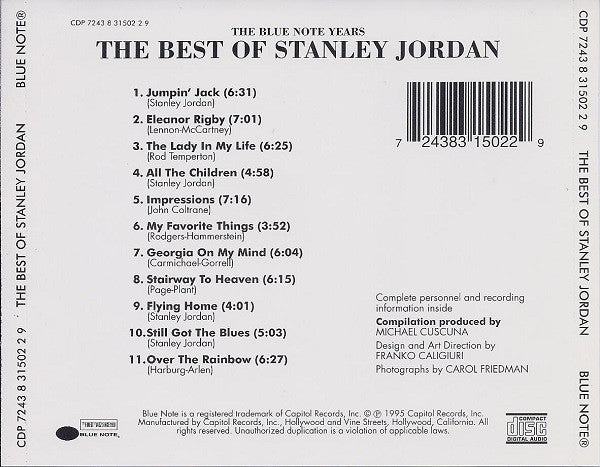 Stanley Jordan : The Best Of Stanley Jordan (Compilation)