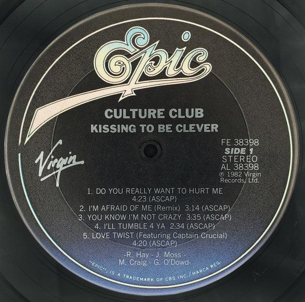 Culture Club : Kissing To Be Clever (LP,Album,Reissue,Stereo)