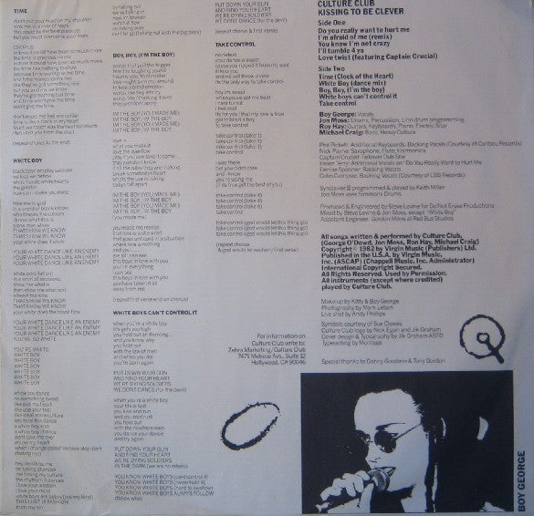 Culture Club : Kissing To Be Clever (LP,Album,Reissue,Stereo)