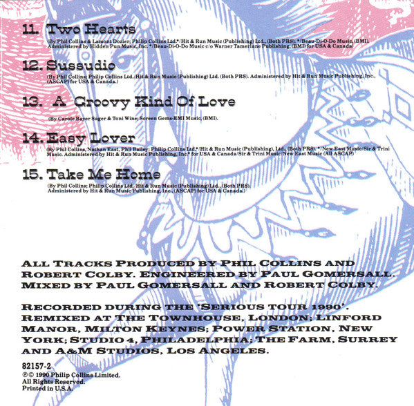 Phil Collins : Serious Hits...Live! (Album,Club Edition)