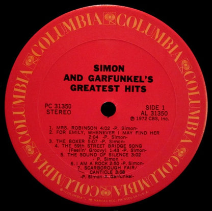 Simon & Garfunkel : Simon And Garfunkel's Greatest Hits (LP,Compilation,Repress)
