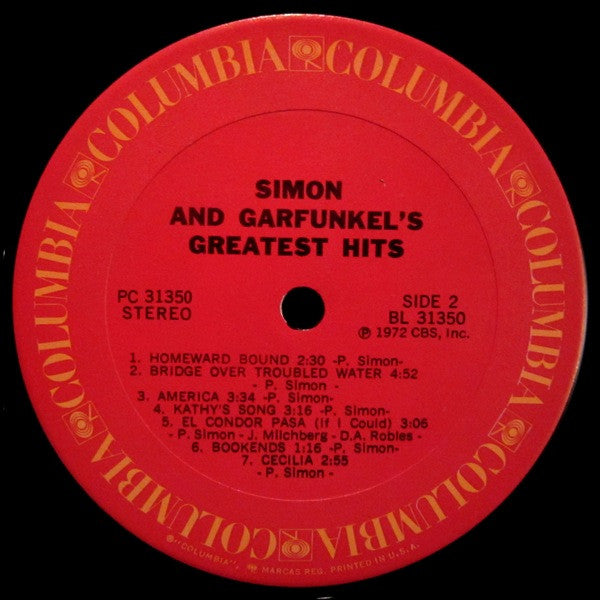 Simon & Garfunkel : Simon And Garfunkel's Greatest Hits (LP,Compilation,Repress)