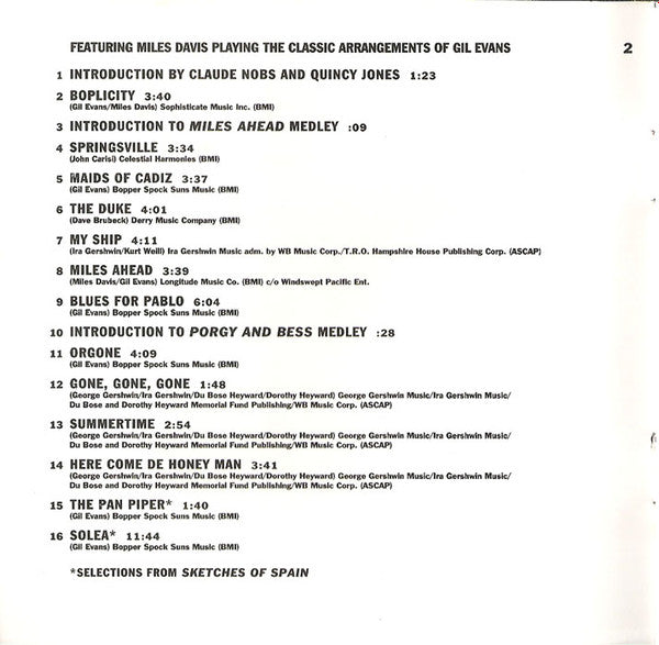Miles Davis & Quincy Jones : Live At Montreux (Album,Club Edition)