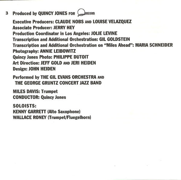 Miles Davis & Quincy Jones : Live At Montreux (Album,Club Edition)