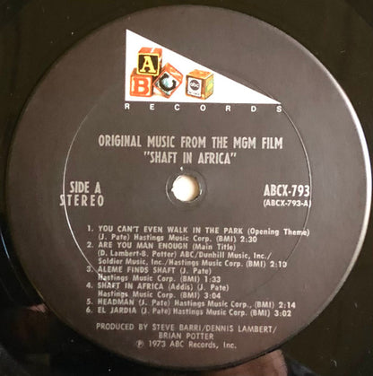 Johnny Pate : Shaft In Africa (LP,Album,Stereo)