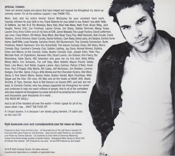 Dane Cook : Harmful If Swallowed (Album,Repress)