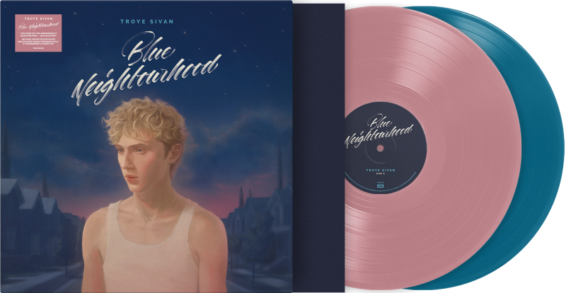 Troye Sivan - Blue Neighbourhood 'Ten Years On' (2LP Blush Pink/Aqua Blue Vinyl) UPC: 602478986796