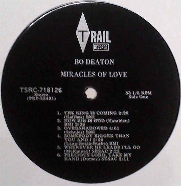 Bo Deaton And Charles Goodwin Orchestra, The : Miracles Of Love (LP,Album)