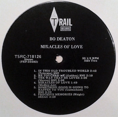 Bo Deaton And Charles Goodwin Orchestra, The : Miracles Of Love (LP,Album)