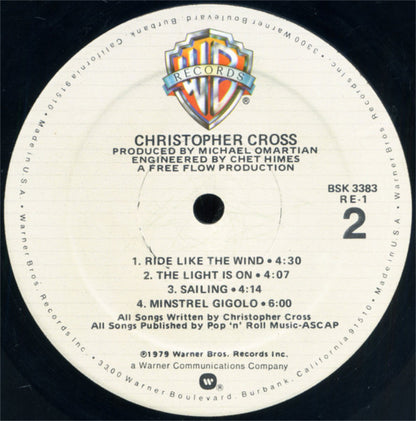 Christopher Cross : Christopher Cross (LP,Album)