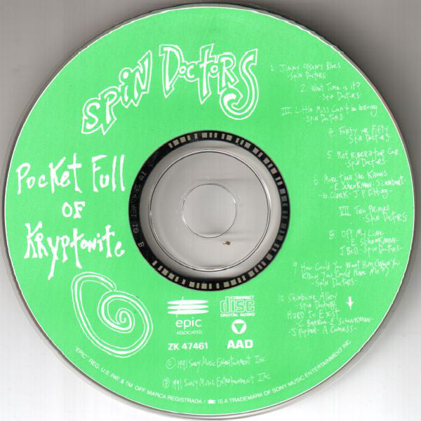 Spin Doctors : Pocket Full Of Kryptonite (Album)