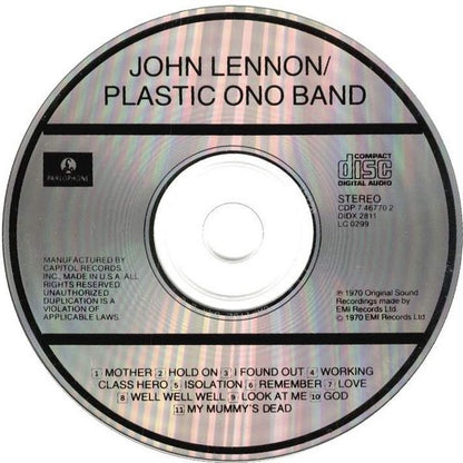 John Lennon / Plastic Ono Band, The : John Lennon / Plastic Ono Band (Album,Reissue,Stereo)