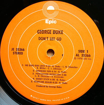George Duke : Don't Let Go (LP,Album)