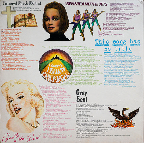 Elton John : Goodbye Yellow Brick Road (LP,Album,Club Edition)
