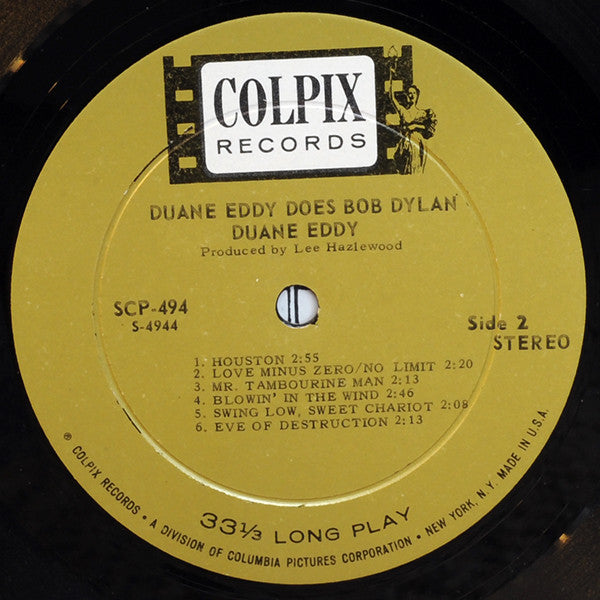 Duane Eddy : Duane Eddy Does Bob Dylan (LP,Album,Stereo)
