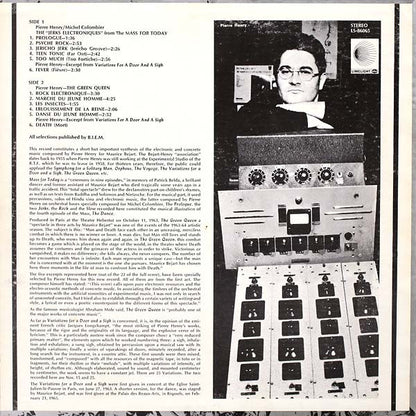 Pierre Henry & Michel Colombier : Mass For Today / The Green Queen (LP,Album,Stereo)