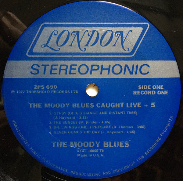 Moody Blues, The : Caught Live +5 (LP,Album,Stereo)