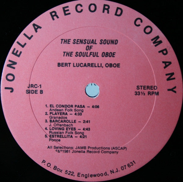 Bert Lucarelli : The Sensual Sound Of The Soulful Oboe (LP,Album)