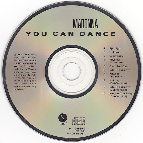 Madonna : You Can Dance (Compilation,Partially Mixed)