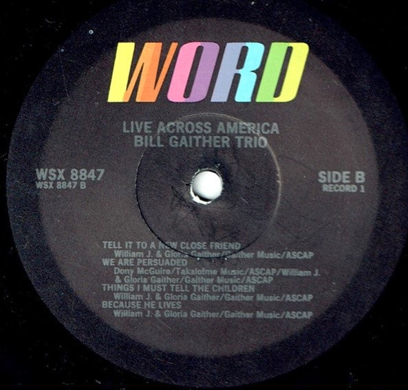 Bill Gaither Trio, The : Live Across America (LP)