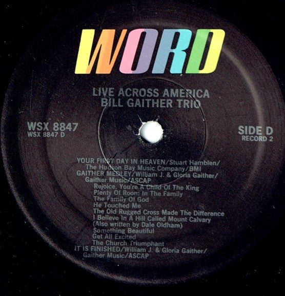Bill Gaither Trio, The : Live Across America (LP)