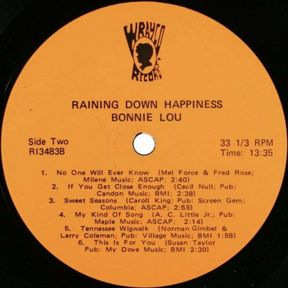 Bonnie Lou : Raining Down Happiness (LP,Album)