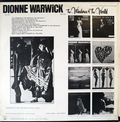 Dionne Warwick : The Windows Of The World (LP,Album,Stereo)