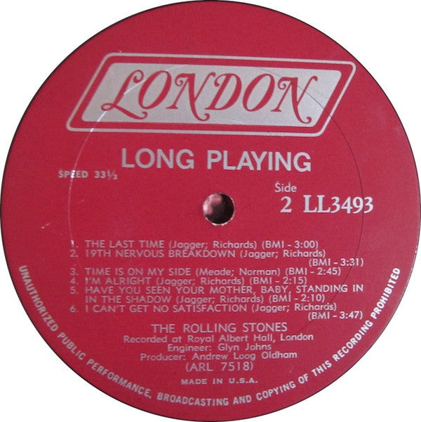 Rolling Stones, The : Got Live If You Want It! (LP,Album,Mono)