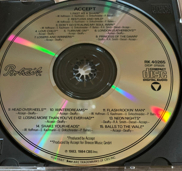 Accept : Restless And Wild / Balls To The Wall (Compilation,Reissue)