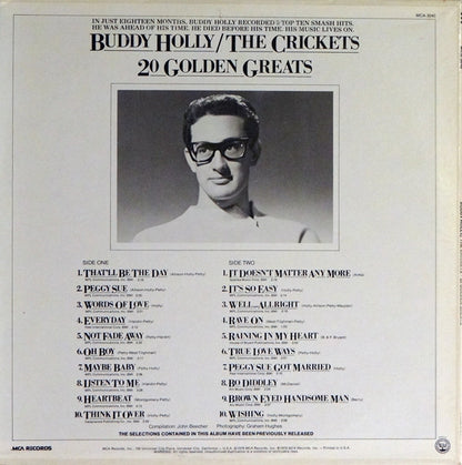 Buddy Holly / Crickets (2), The : 20 Golden Greats (LP,Compilation)