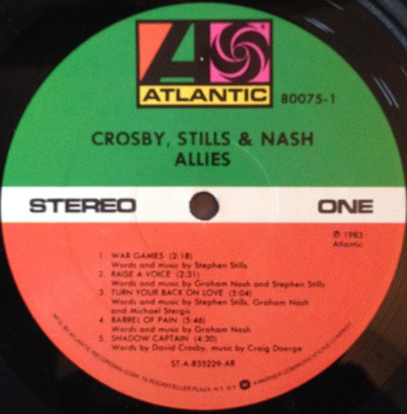 Crosby, Stills & Nash : Allies (LP,Album)