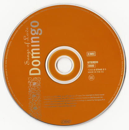 Placido Domingo : Songs Of Love (Compilation,Stereo)