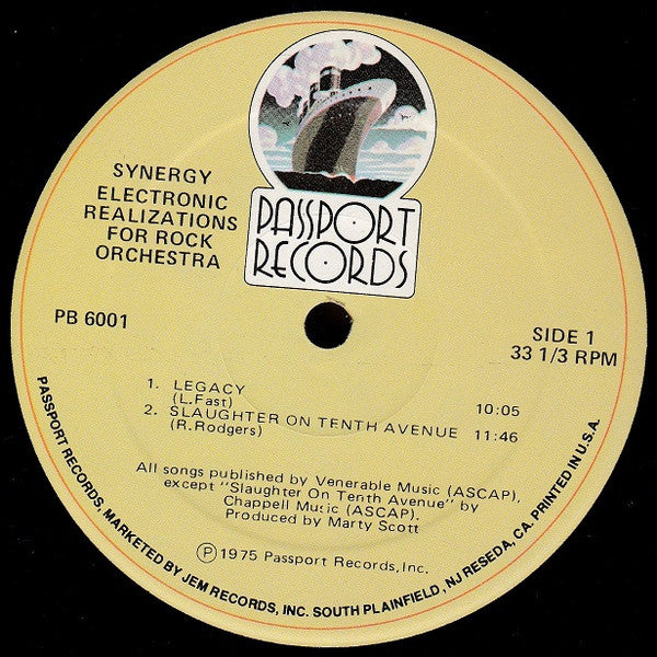 Synergy (3) : Electronic Realizations For Rock Orchestra (LP,Album)