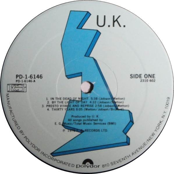 UK (3) : U.K. (LP,Album)