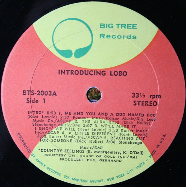 Lobo (3) : Introducing Lobo (LP,Album,Stereo)