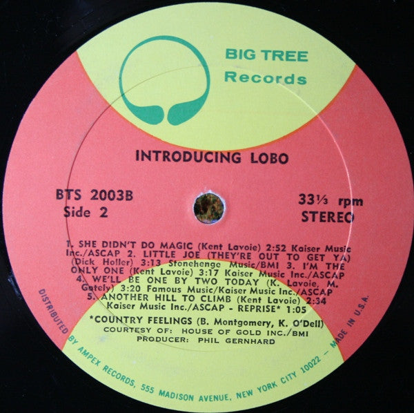 Lobo (3) : Introducing Lobo (LP,Album,Stereo)