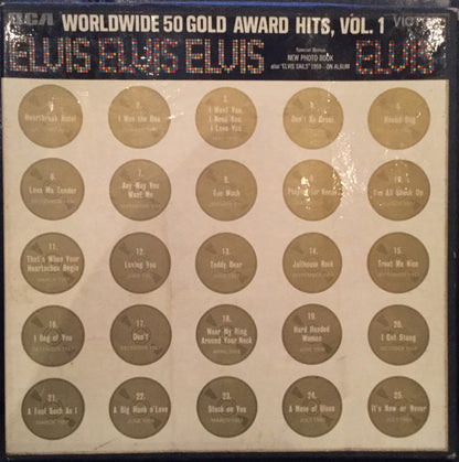 Elvis Presley : Worldwide 50 Gold Award Hits, Vol. 1 (LP,Compilation,Mono)