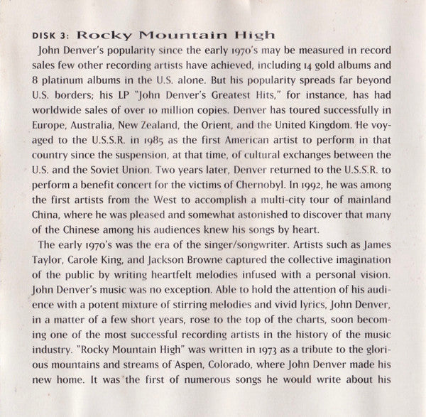 John Denver : Rocky Mountain High (Compilation)