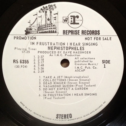 Mephistopheles (3) : In Frustration I Hear Singing (LP,Album,Promo)