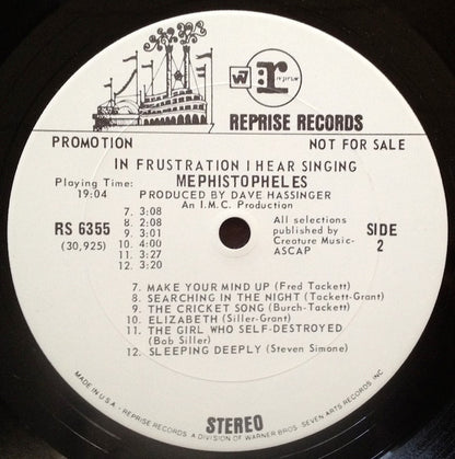 Mephistopheles (3) : In Frustration I Hear Singing (LP,Album,Promo)