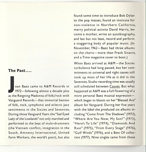 Joan Baez : Classics Volume 8 (Compilation,Club Edition)