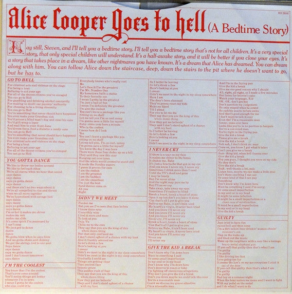 Alice Cooper (2) : Goes To Hell (LP,Album)