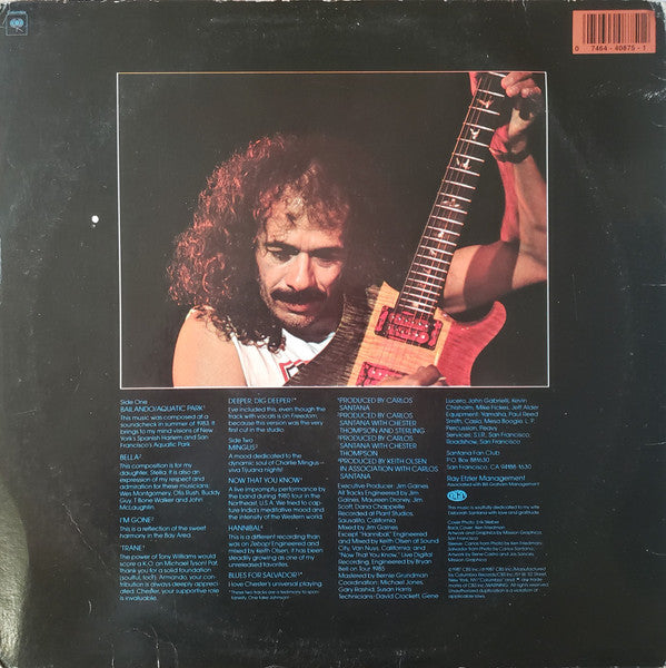 Carlos Santana : Blues For Salvador (LP,Album)