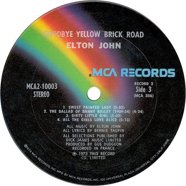 Elton John : Goodbye Yellow Brick Road (LP,Album)