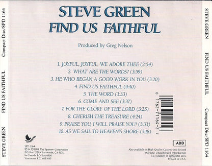 Steve Green (3) : Find Us Faithful (Album)