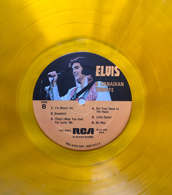 Elvis Presley : A Canadian Tribute (LP,Compilation,Stereo)
