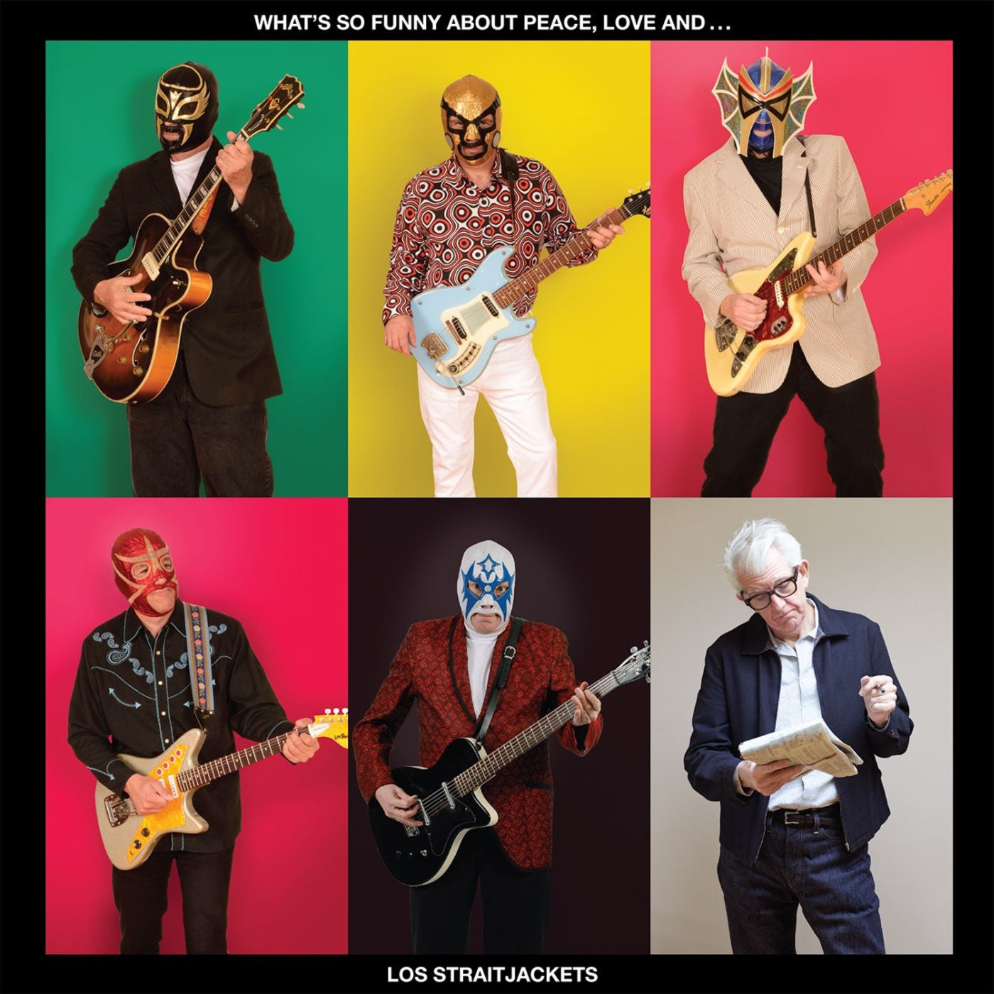 Los Straitjackets - What's So Funny About Peace, Love and Los Straitjackets (Yellow LP Vinyl) UPC: 634457202689
